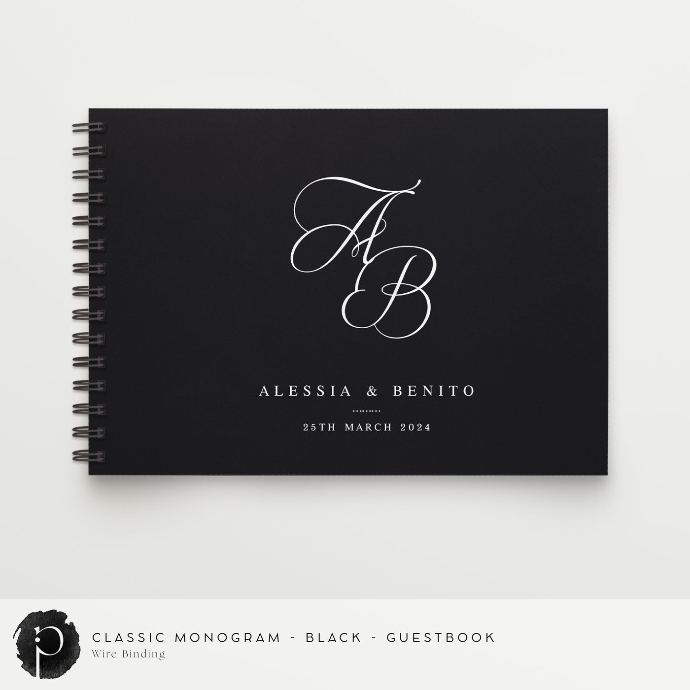 Classic Monogram - Guestbook