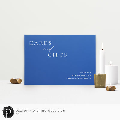 Daxton - Cards/Gifts/Presents/Wishing Well Table Sign