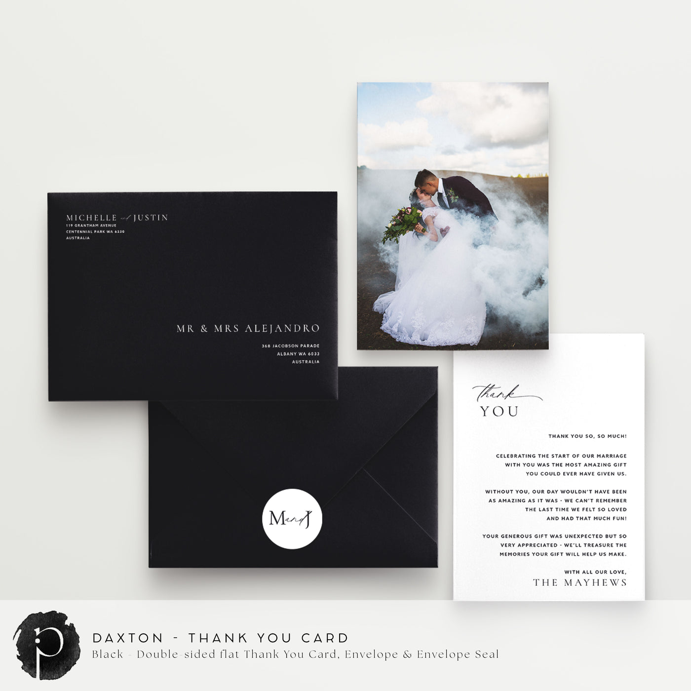 Daxton - Wedding Thank You Cards