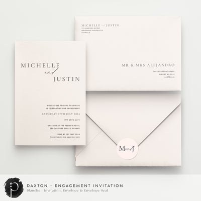 Daxton - Engagement Invitations