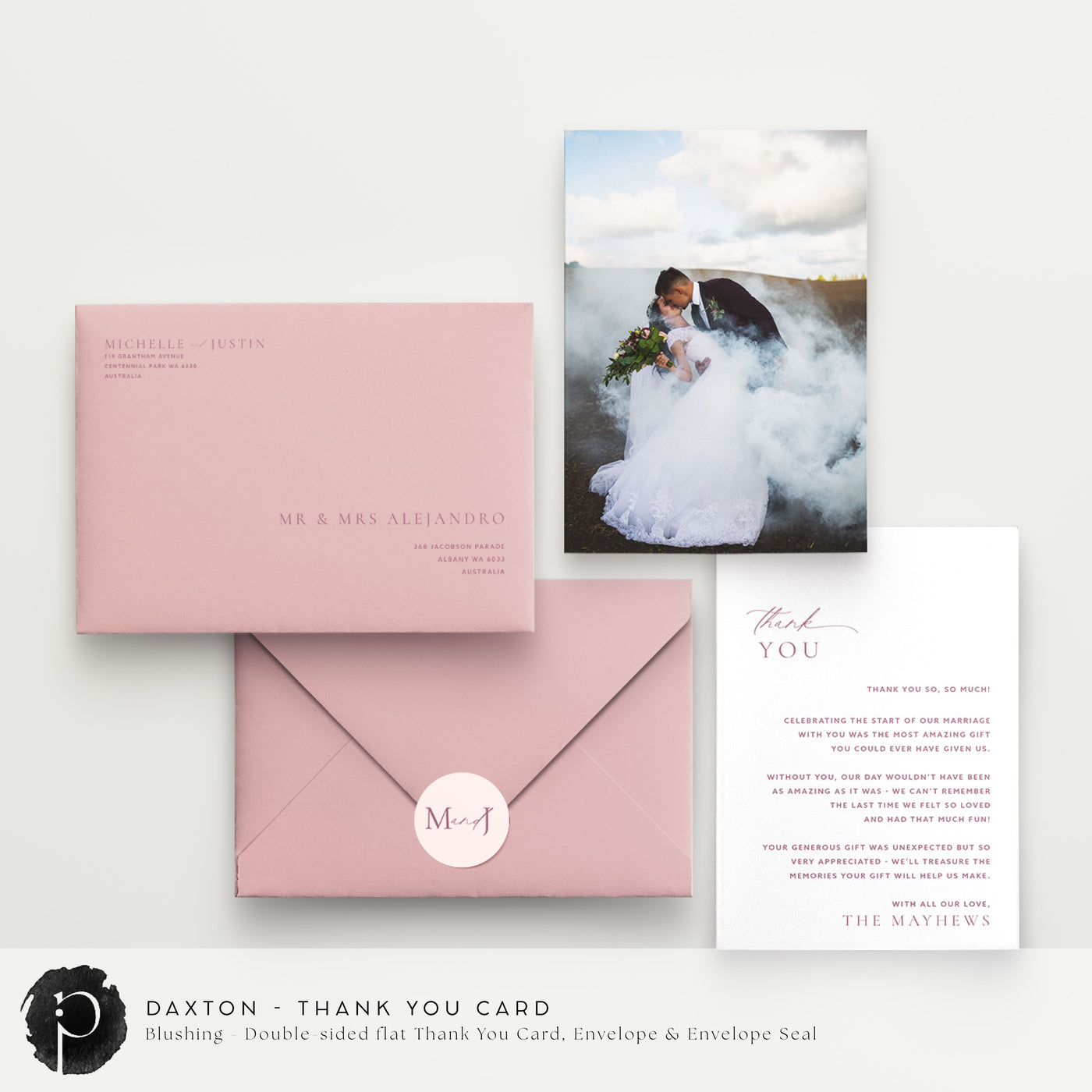 Daxton - Wedding Thank You Cards