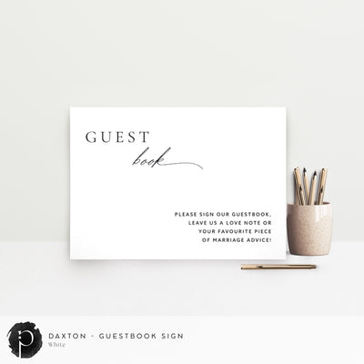Daxton - Guestbook Sign