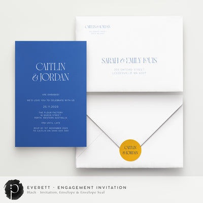 Everett - Engagement Invitations