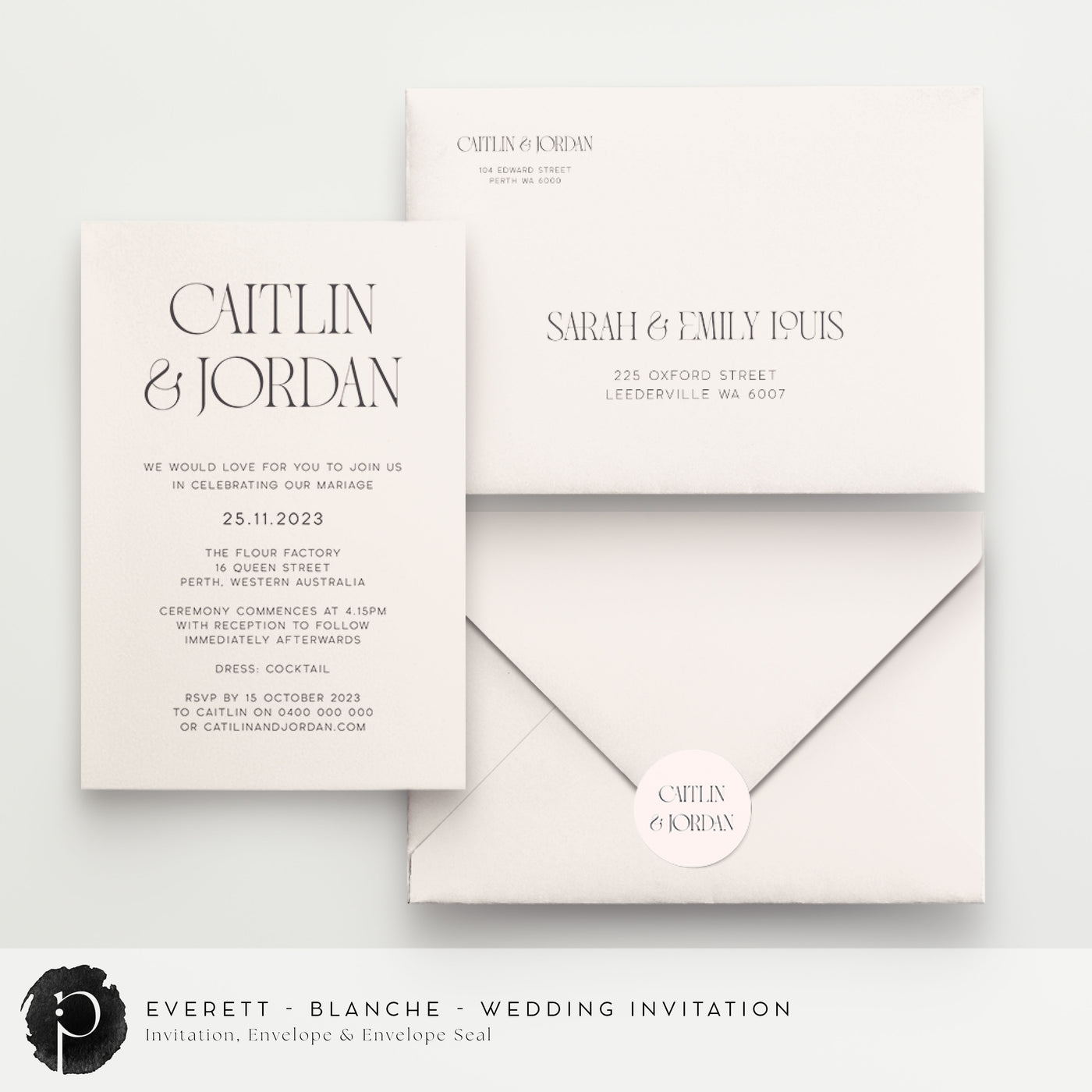 Everett - Wedding Invitations