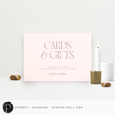Everett - Cards/Gifts/Presents/Wishing Well Table Sign