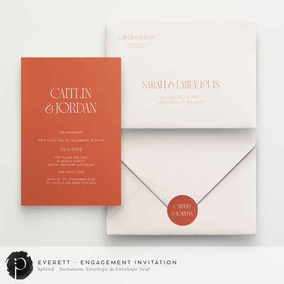 Everett - Engagement Invitations