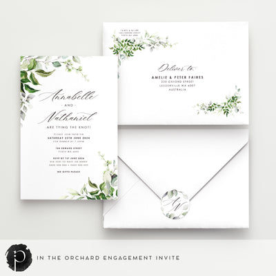 In The Orchard - Engagement Invitations