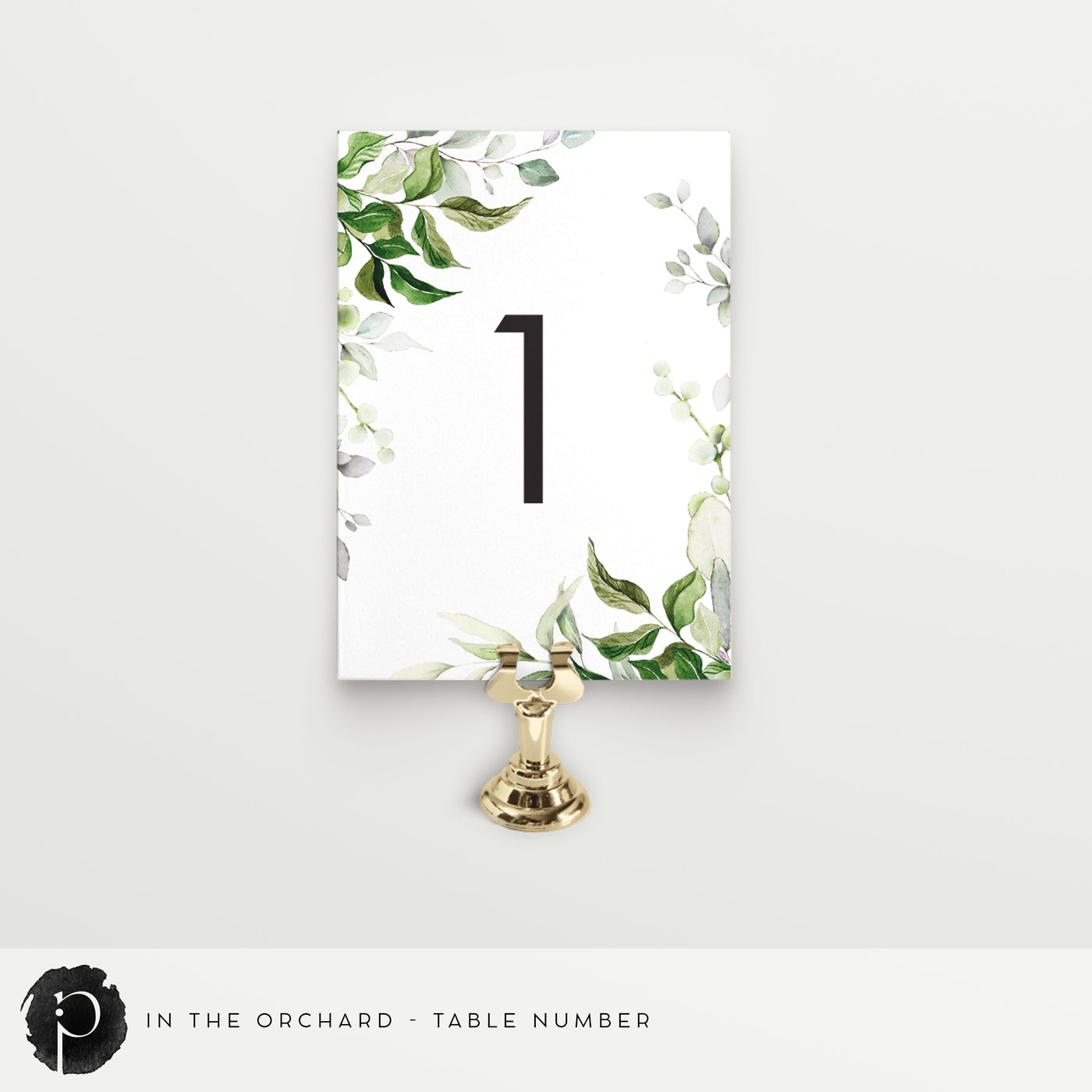 In The Orchard - Table Numbers