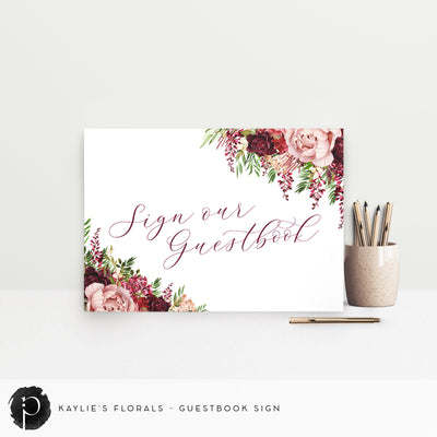 Kaylie's Florals - Guestbook Sign