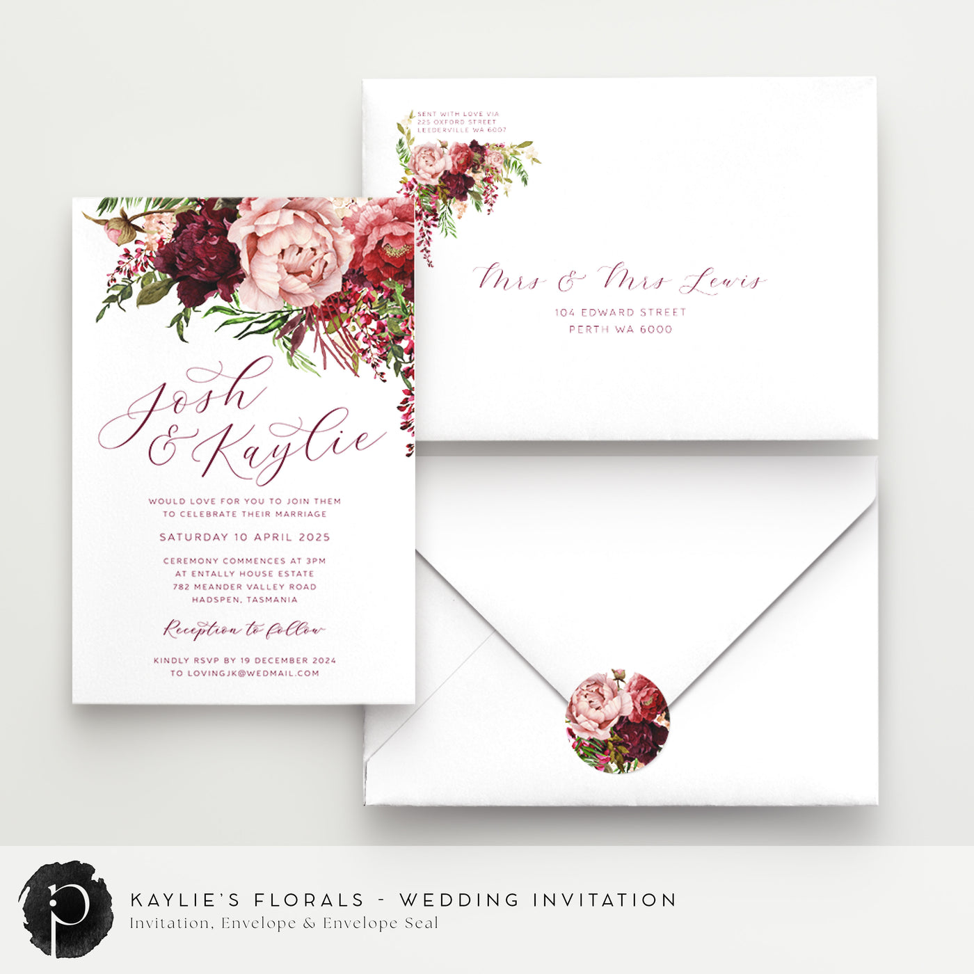 Kaylie's Florals - Wedding Invitations