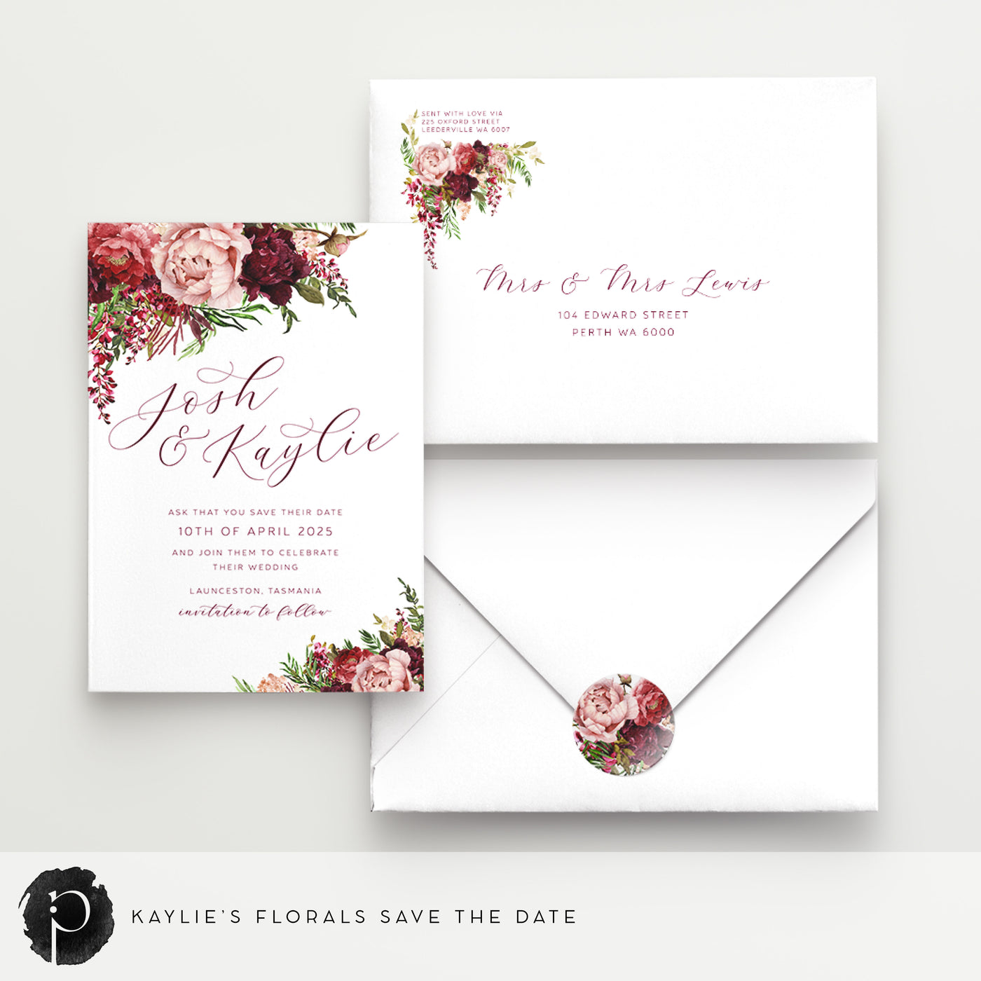 Kaylie's Florals - Save The Date Cards
