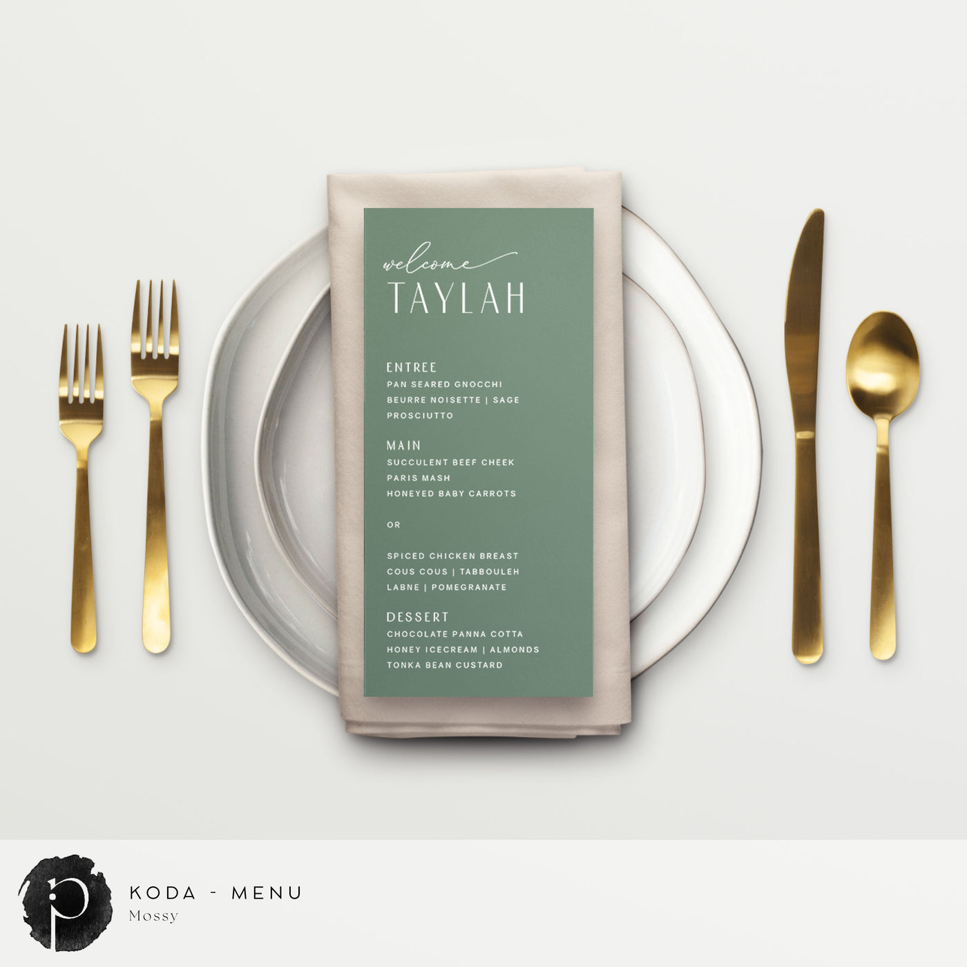 Koda - Menu Cards