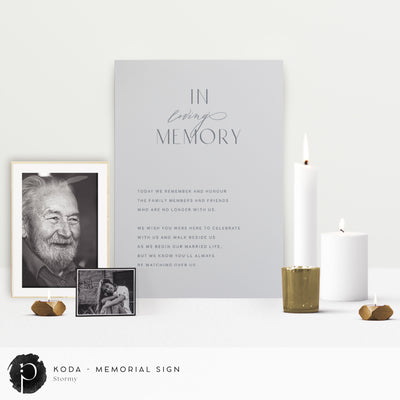 Koda - In Loving Memory Memorial Sign