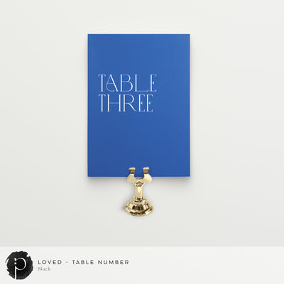 Loved - Table Numbers
