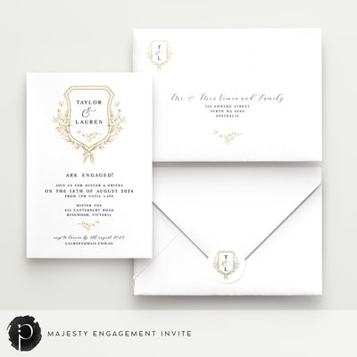 Majesty - Engagement Invitations