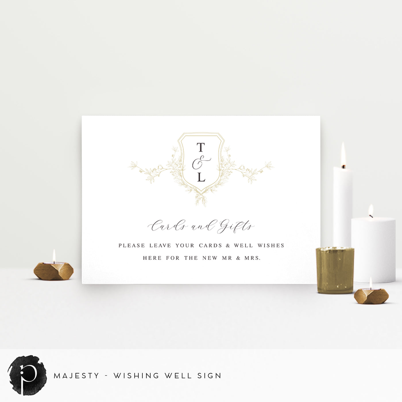 Majesty - Cards/Gifts/Presents/Wishing Well Table Sign