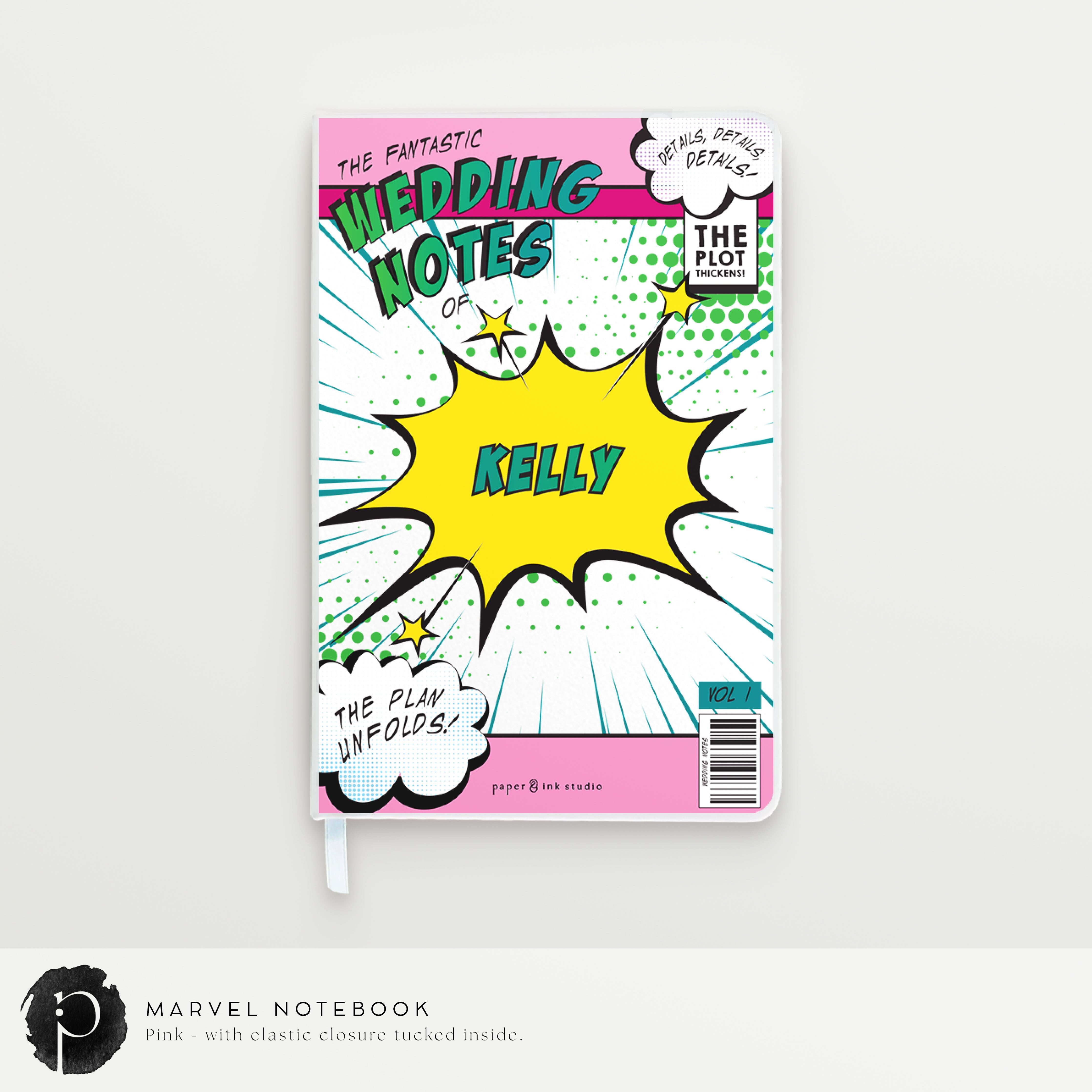 Marvel - Personalised Notebook, Journal – Paper & Ink Studio