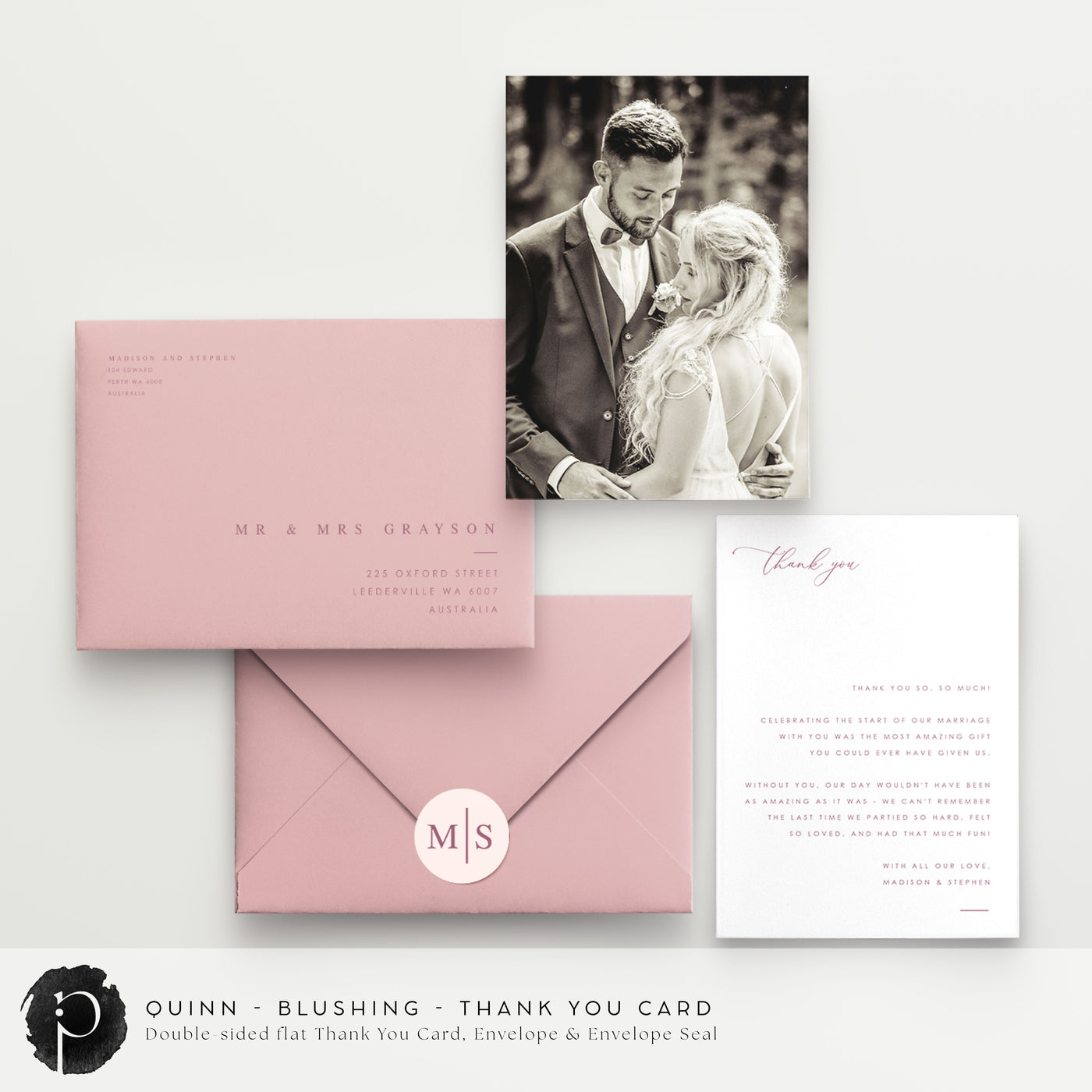 Quinn - Wedding Thank You Cards