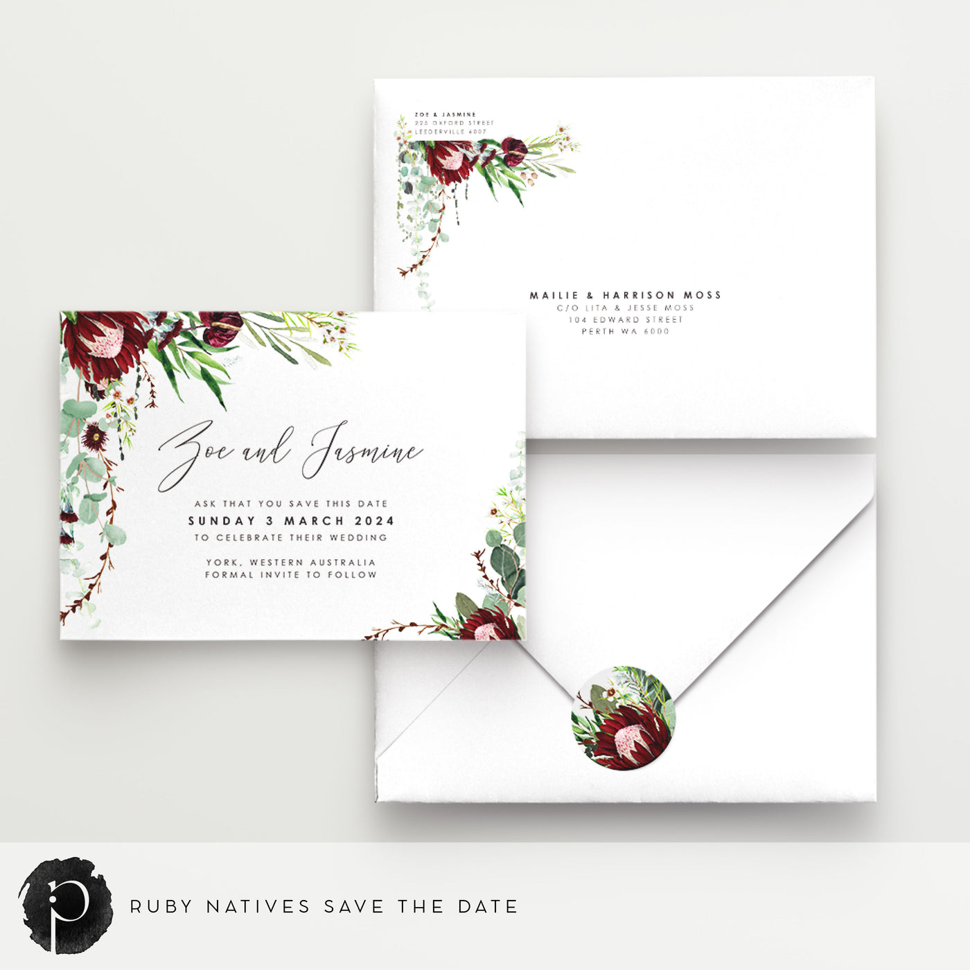 Ruby Natives - Save The Date Cards