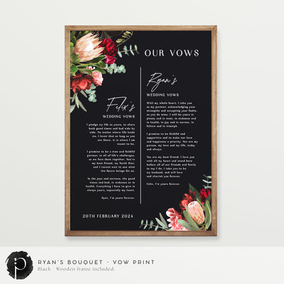 Ryan's Bouquet - Wedding Vow Keepsake