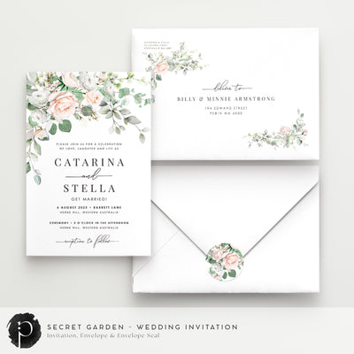 Secret Garden - Wedding Invitations