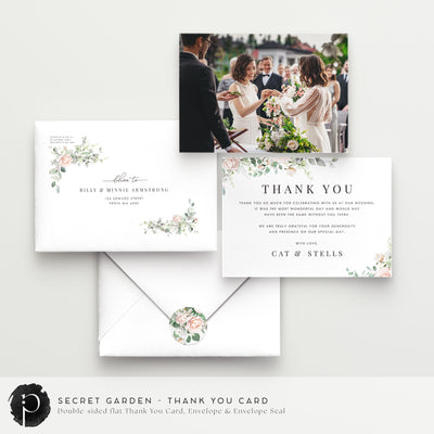 Secret Garden - Wedding Thank You Cards