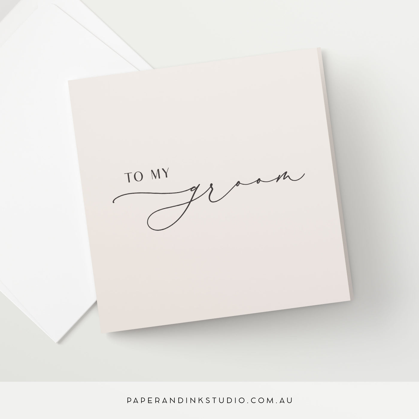 To My Groom Card - Silk