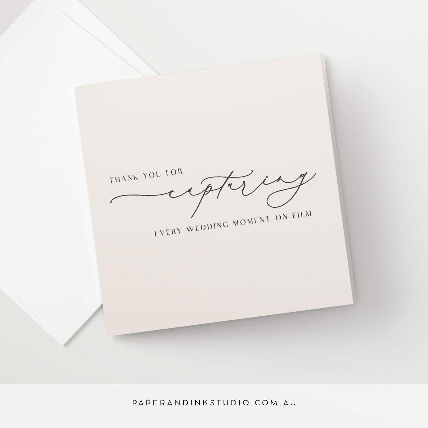 Videographer Thank You Card - Silk