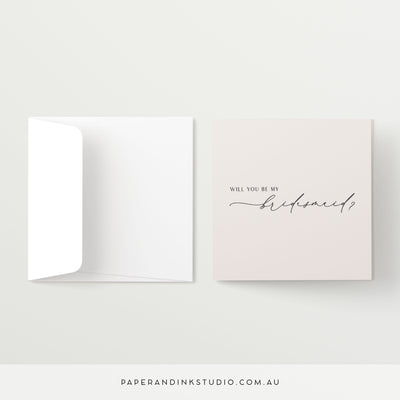 Will You Be My Bridesmaid Card - Silk