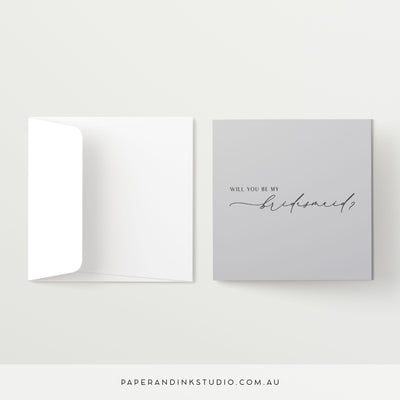 Will You Be My Bridesmaid Card - Silk