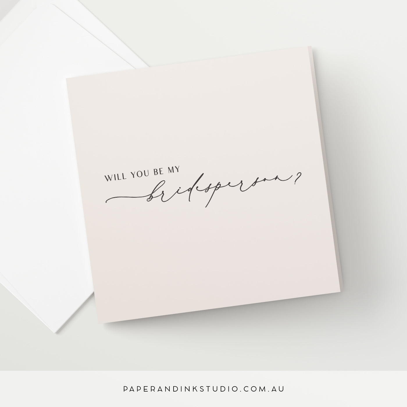 Will You Be My Bridesperson Card - Silk