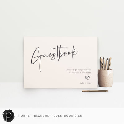Thorne - Guestbook Sign