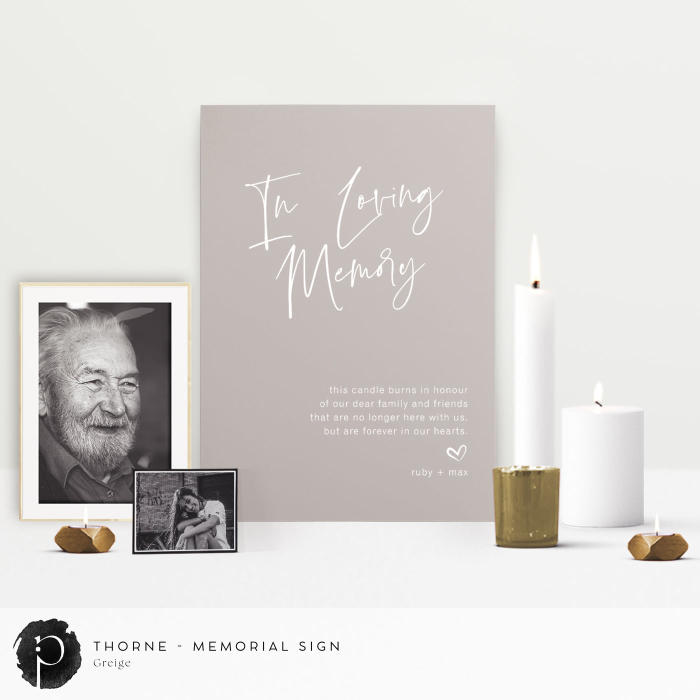 Thorne - In Loving Memory Memorial Sign
