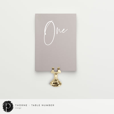 Thorne - Table Numbers