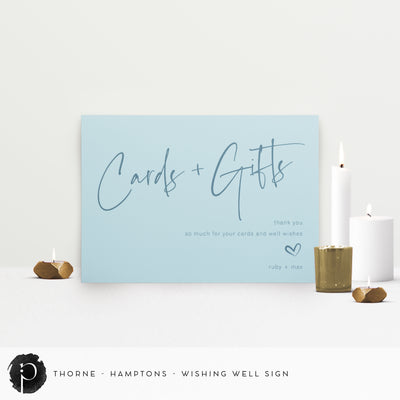 Thorne - Cards/Gifts/Presents/Wishing Well Table Sign