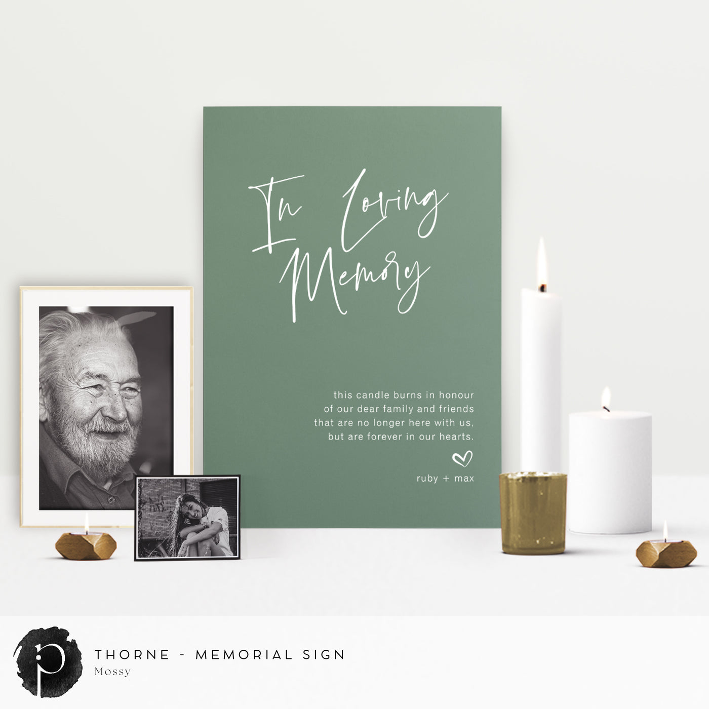 Thorne - In Loving Memory Memorial Sign