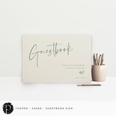 Thorne - Guestbook Sign