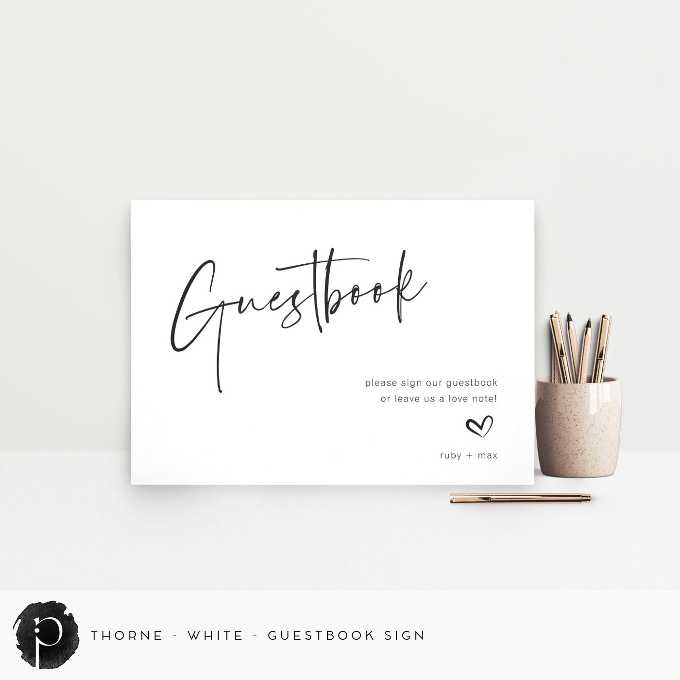 Thorne - Guestbook Sign