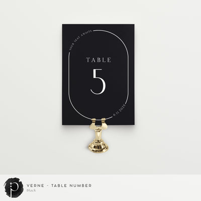 Verne - Table Numbers