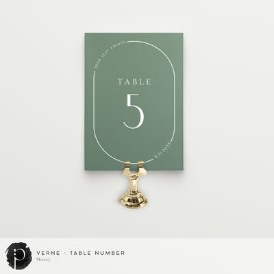 Verne - Table Numbers