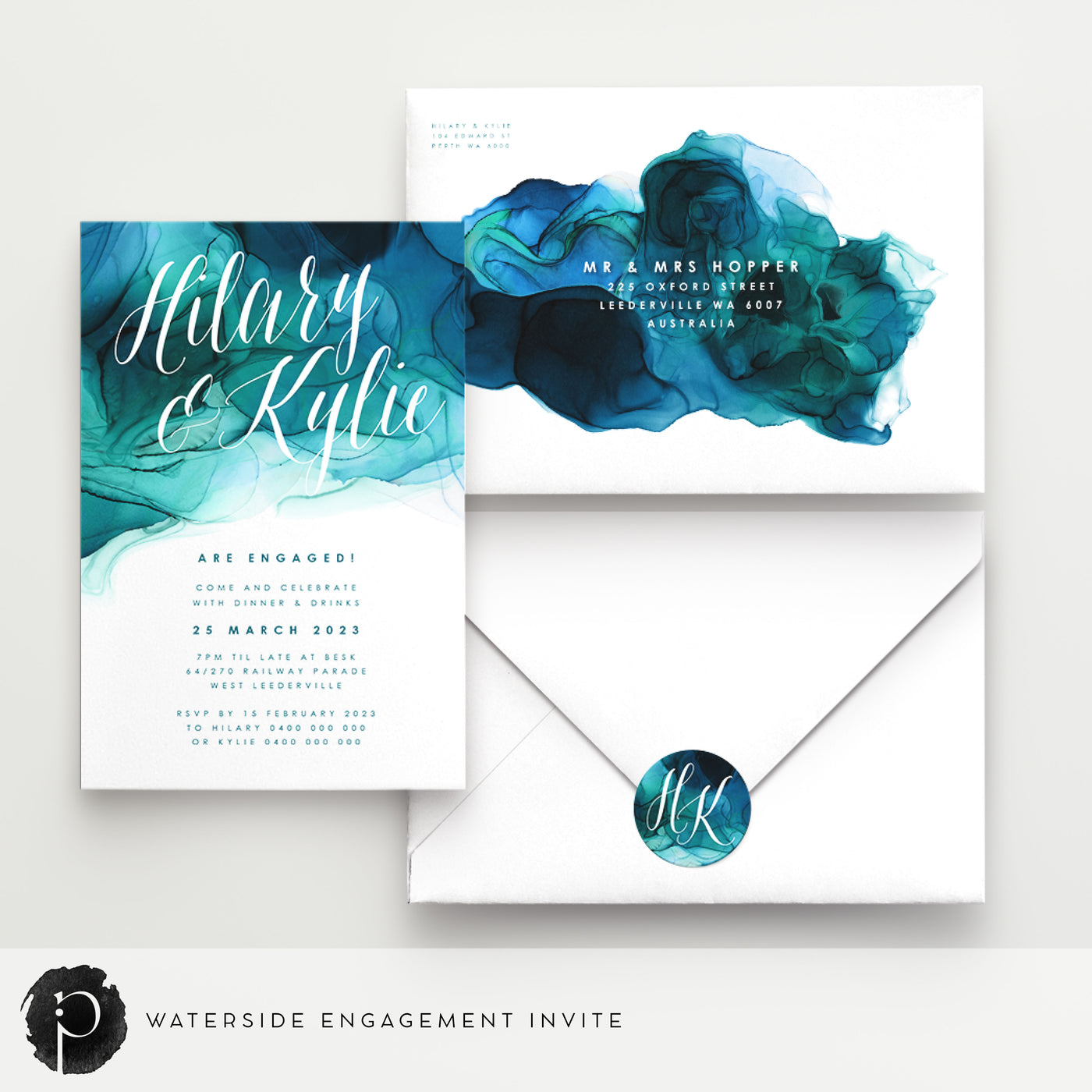 Waterside - Engagement Invitations