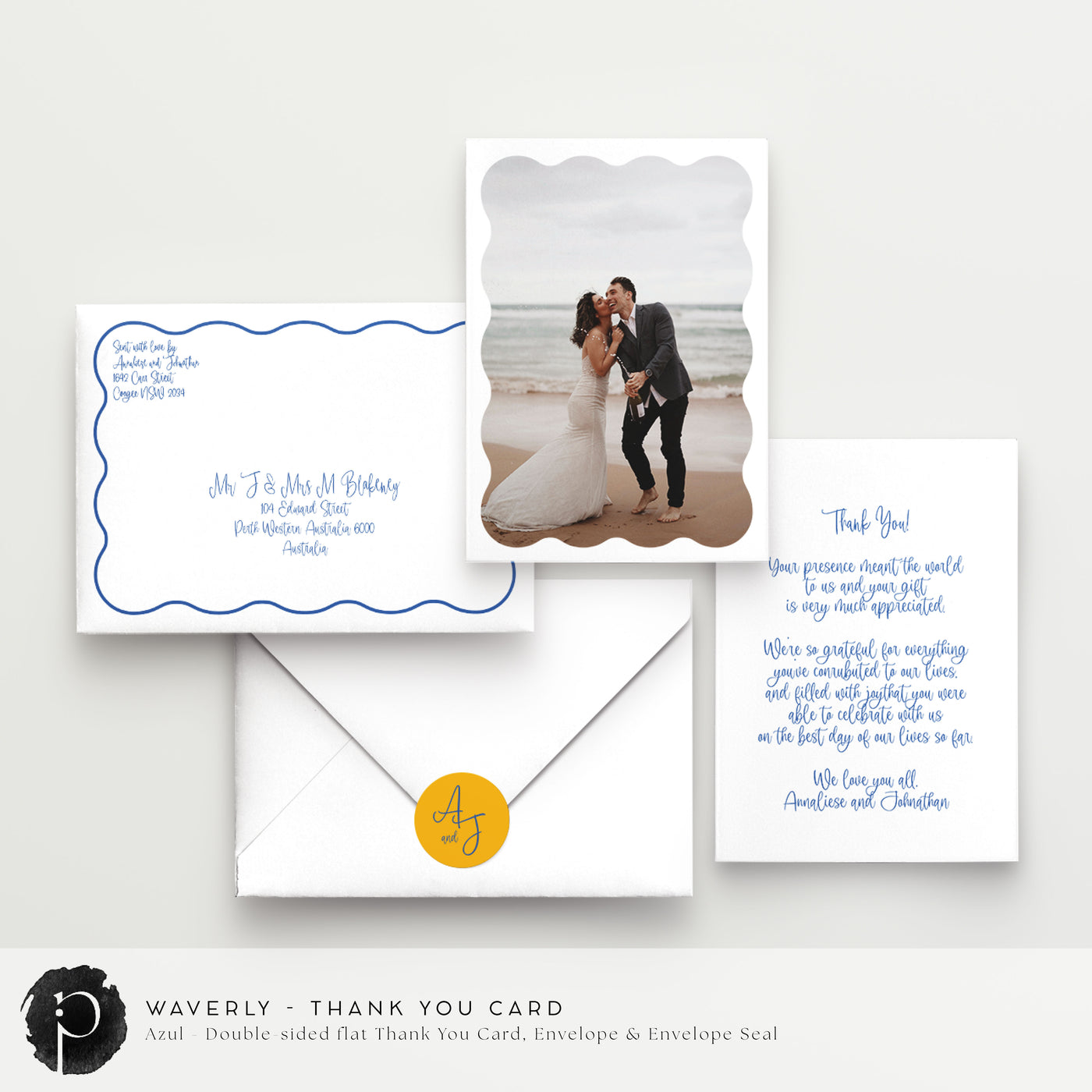 Waverly - Wedding Thank You Cards