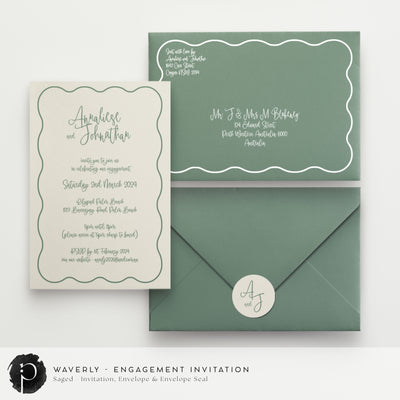 Waverly - Engagement Invitations
