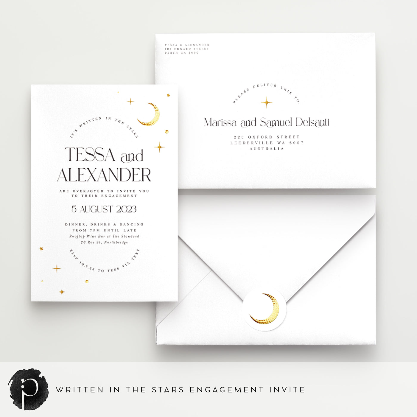 Written In The Stars - Engagement Invitations