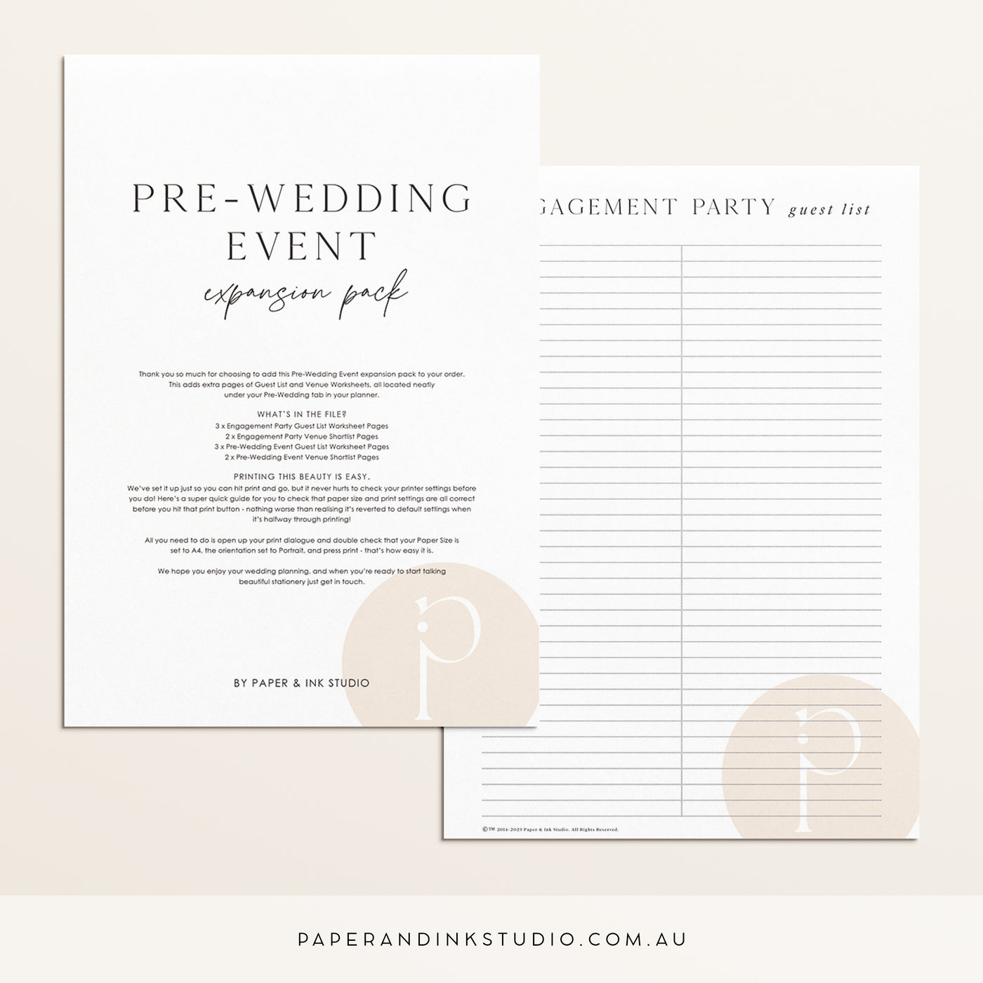 Pre-Wedding Event Expansion - Add On To Wedding Planner